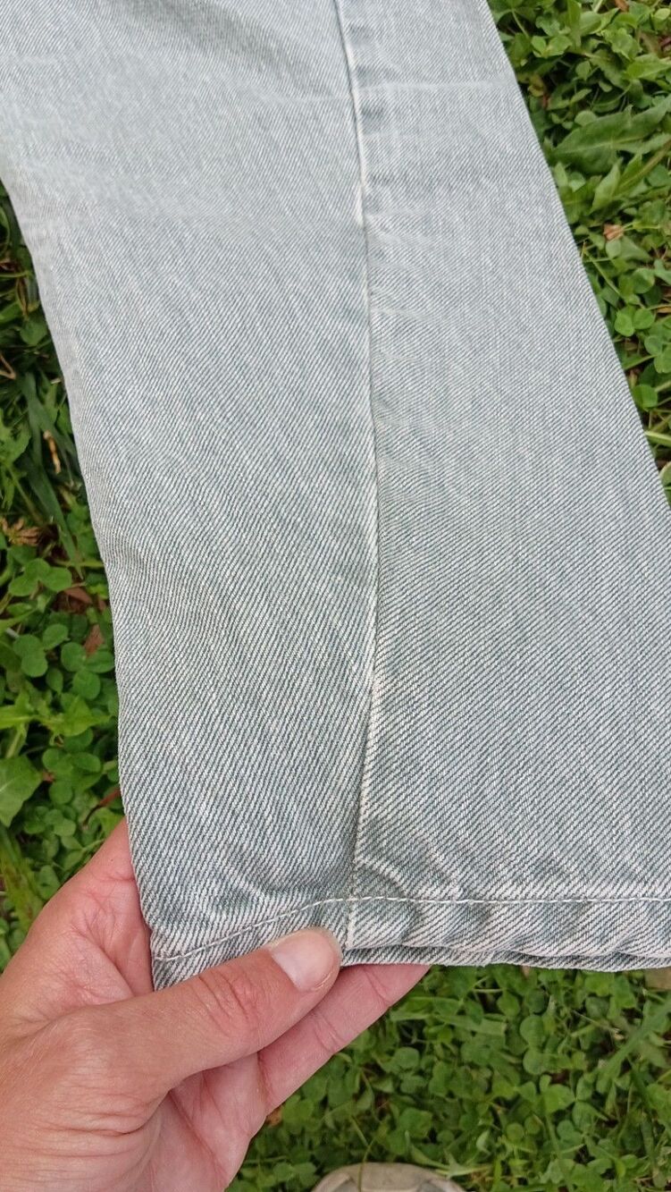 Topshop Barrel Leg Jeans Size 28 Light Wash High Rise Tapered Denim NWOT - Picture 9 of 14